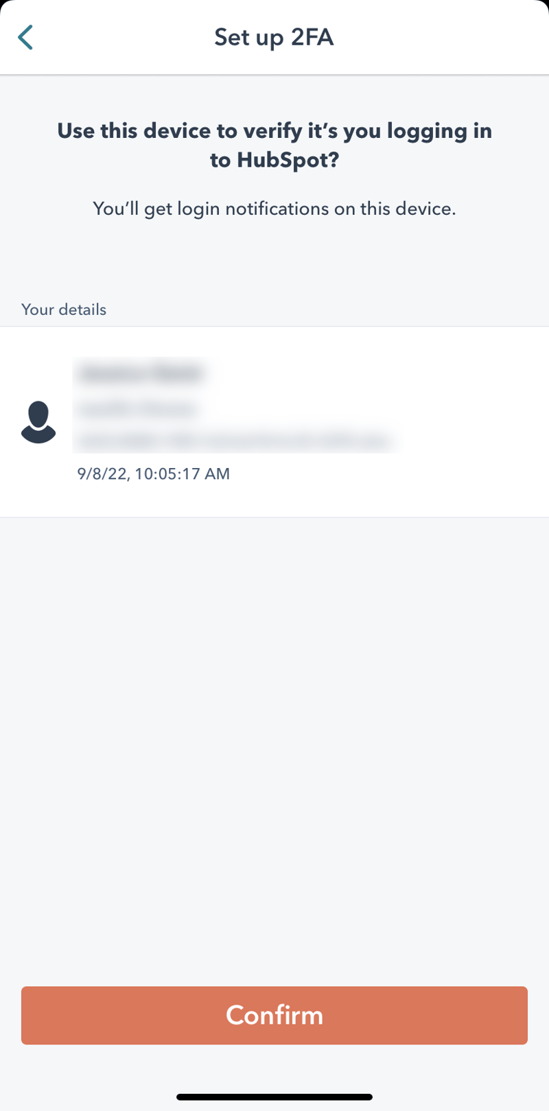 Set up twofactor authentication for your HubSpot login